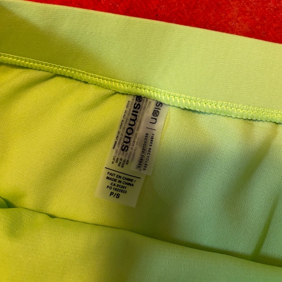 Neon lime green high rise bikini swimsuit bottom NWT - Picture 5 of 8